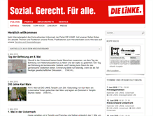 Tablet Screenshot of dielinke-uckermark.de